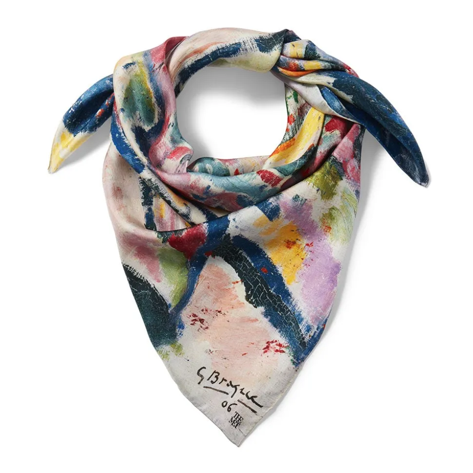 The Metropolitan Museum of Art Scarves & Wraps*Georges Braque Boats On The Beach At L'Estaque Square Silk Scarf