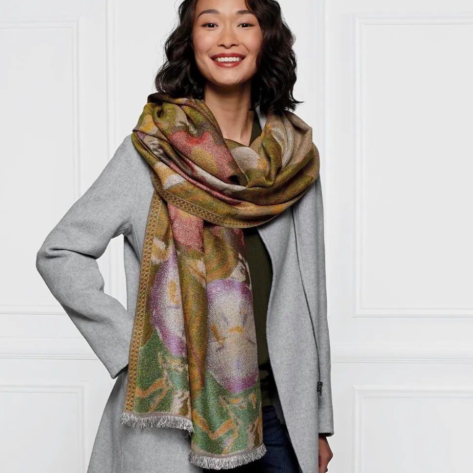 The Metropolitan Museum of Art Scarves & Wraps*Louis C. Tiffany Morning Glories Wool-Blend Shawl