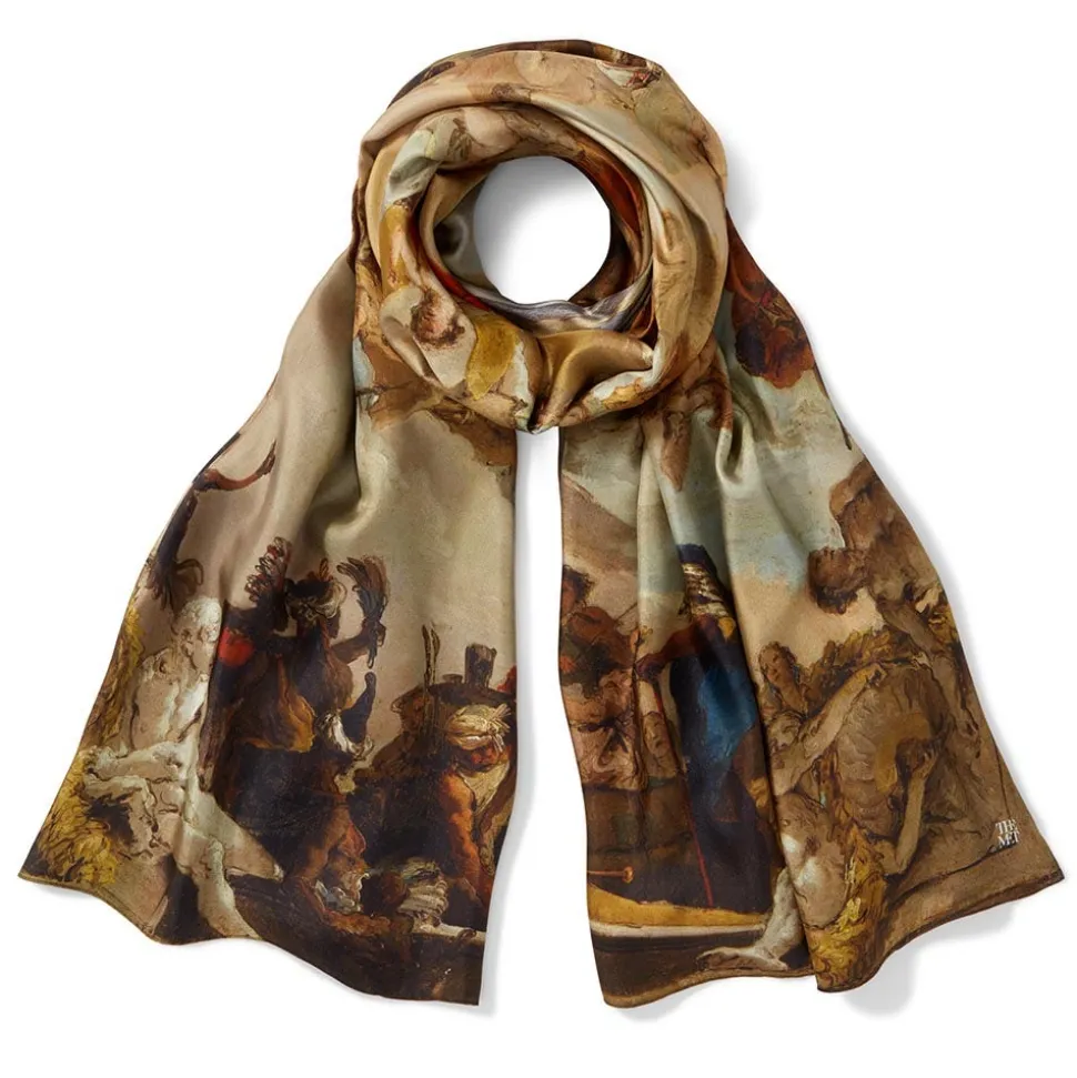 The Metropolitan Museum of Art Scarves & Wraps*Tiepolo Allegory Of The Planets And Continents Oversize Unisex Oblong Silk Scarf